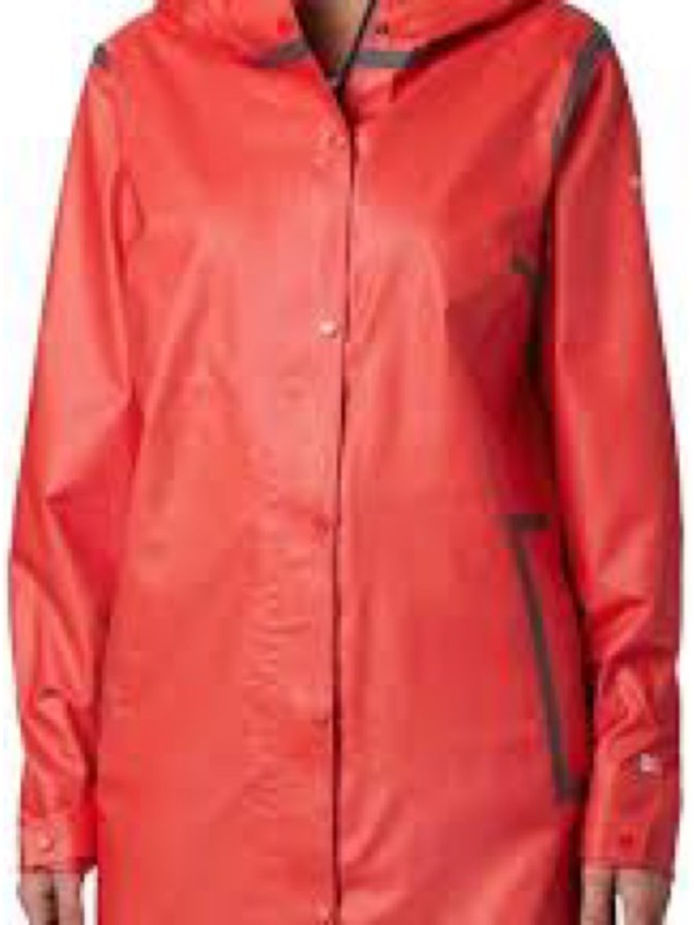 Columbia Outdry Extreme McIntosh Red Coat with Black Reflective Trim